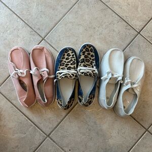 Stylish Women's Platform Shoes - Pink, Leopard, and White
